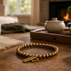Copper Beads Balance Bracelet featuring Copper