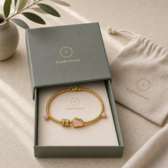 Copper Brass Plated 24k Gold Beads Gourd Wealth Bracelet featuring Copper, Cat's Eye / Chrysoberyl