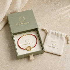 Copper Brass Rotatable Windmill Feng Sheng Shui Qi Red String Faith Braided Bracelet featuring Copper, Red String