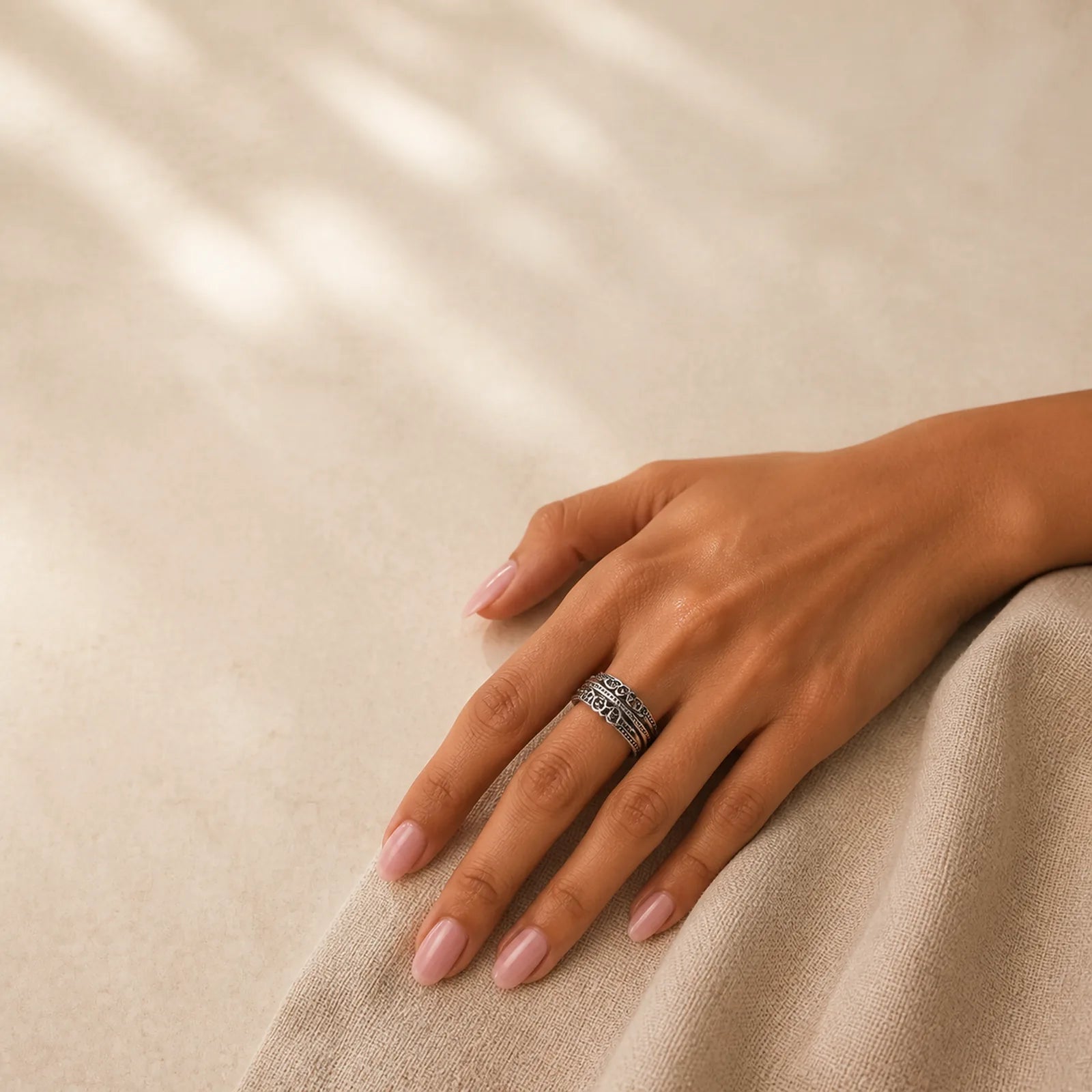 Copper Coin Wealth Luck Ring featuring Copper