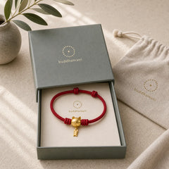 Copper Cute Cat Fish Red String Healing Bracelet featuring Copper, Red String