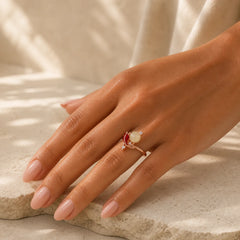 Copper Koi Fish Success Pearl Inspired Adjustable Open Ring featuring Copper, Koi Fish, Pearl