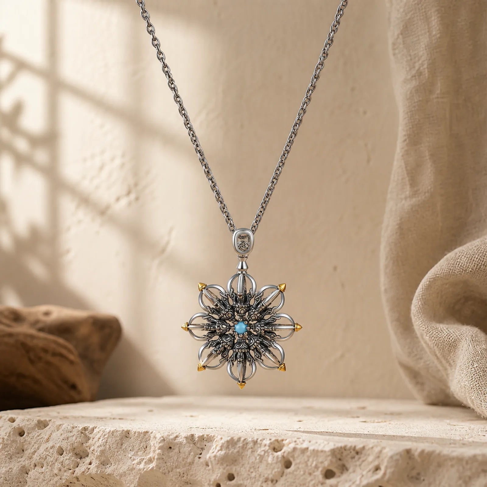 Copper Lotus New Beginning Pendant Necklace featuring Copper, Lotus, Lotus Symbol