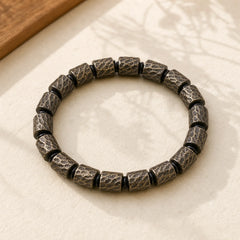 Copper Meteorite Crater Pattern Luck Bracelet featuring Copper