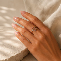 Copper Minimalist Cat Grounding Ring featuring Copper