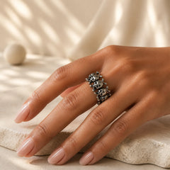 Copper Skull Bone The Lord Of The Corpse Forest Keep Away Evil Spirits Ring featuring Copper, The Lord of the Corpse Forest, Silver