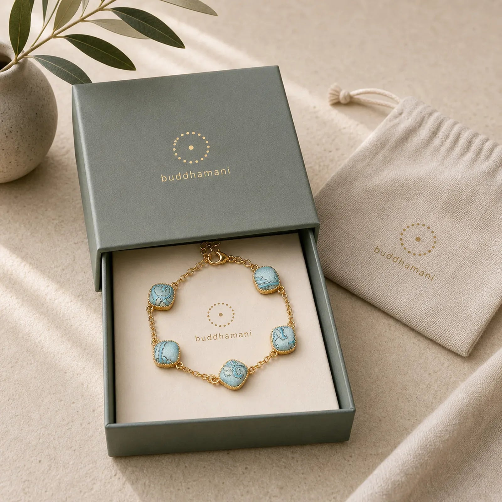 Copper Song Brocade Square Vintage Elegance Bracelet featuring Copper
