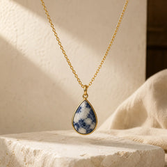 Copper Wealth Healing Water Drop Shape Pendant Necklace featuring Copper