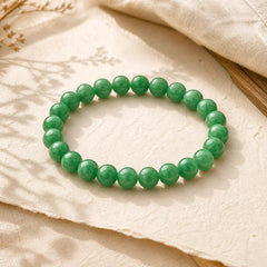 Cyan Jade Bead Calm Harmony Bracelet featuring Cyan Jade, Jade