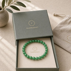 Cyan Jade Bead Calm Harmony Bracelet featuring Cyan Jade, Jade