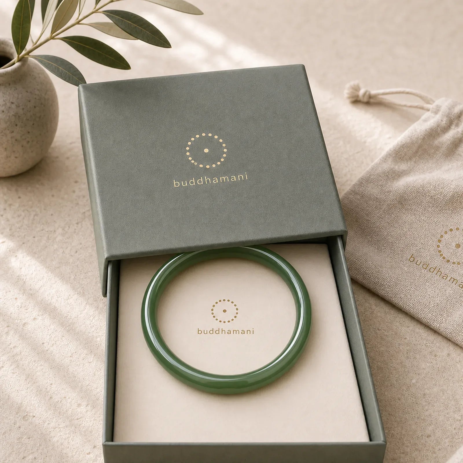 Cyan Jade Longevity Blessing Bangle Bracelet featuring Cyan Jade, Jade