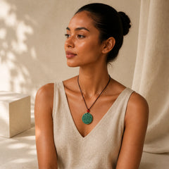 Dragon Jade Yin Yang Balance Necklace String Pendant featuring Dragon, Jade, Dragon Symbol