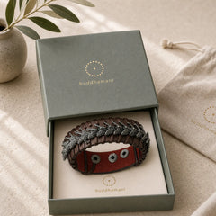 Dragon Leather Protection Weave Bracelet featuring Dragon, The Phoenix, Phoenix