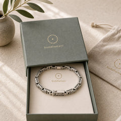 Dragon Om Mani Padme Hum Engraved Copper Luck Success Bracelet featuring Dragon, Om Mani Padme Hum, Om
