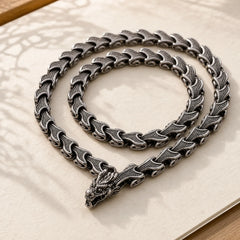 Dragon Pattern Titanium Steel Protection Necklace Pendant Bracelet featuring Dragon, Titanium Steel, The Phoenix