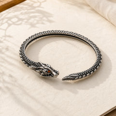 Dragon Scales Pattern Luck Protection Bracelet Bangle featuring Dragon, The Phoenix, Phoenix