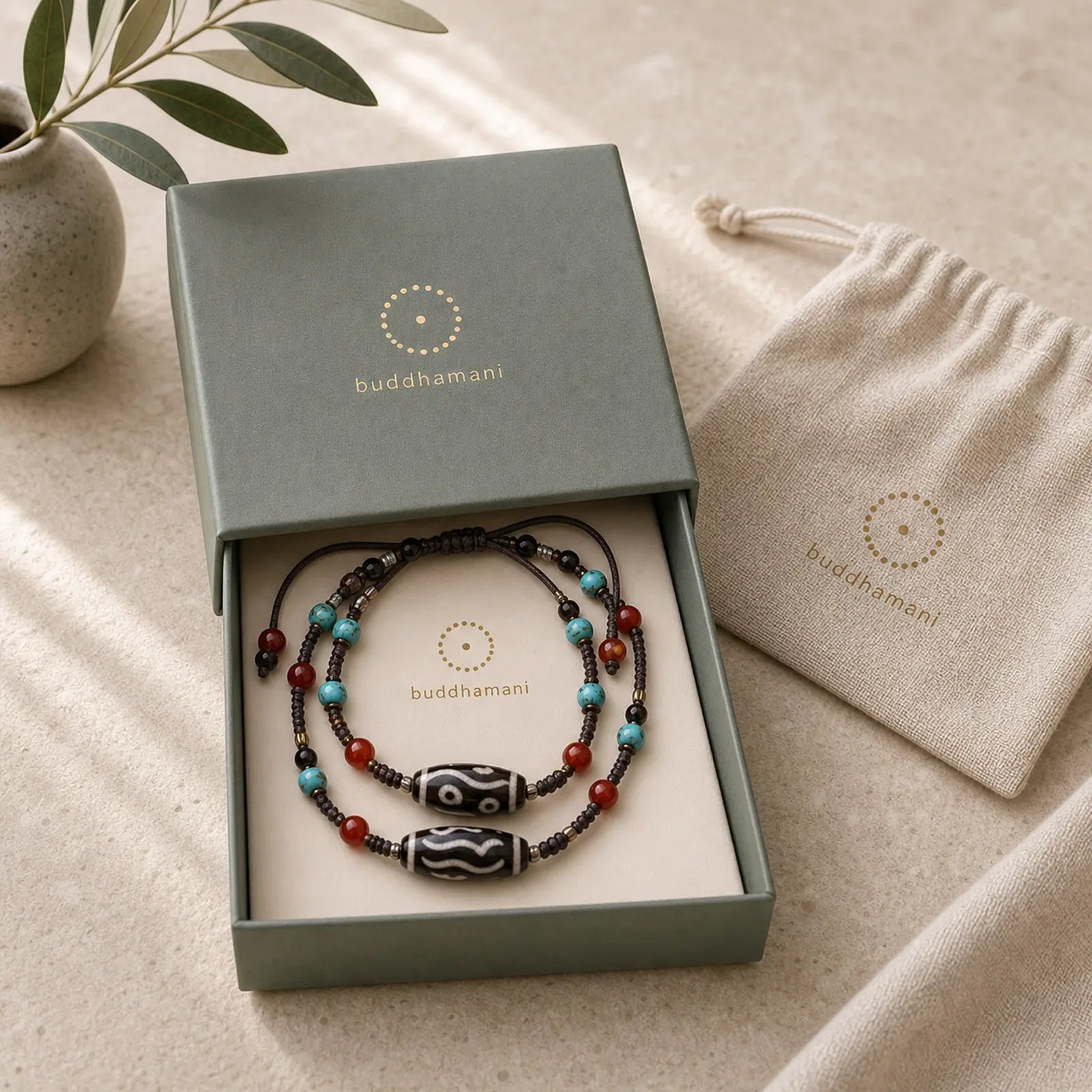 Dzi Beads South Red Agate Braided Rope Protection Bracelet featuring Dzi Bead, South Red Agate, Red Agate