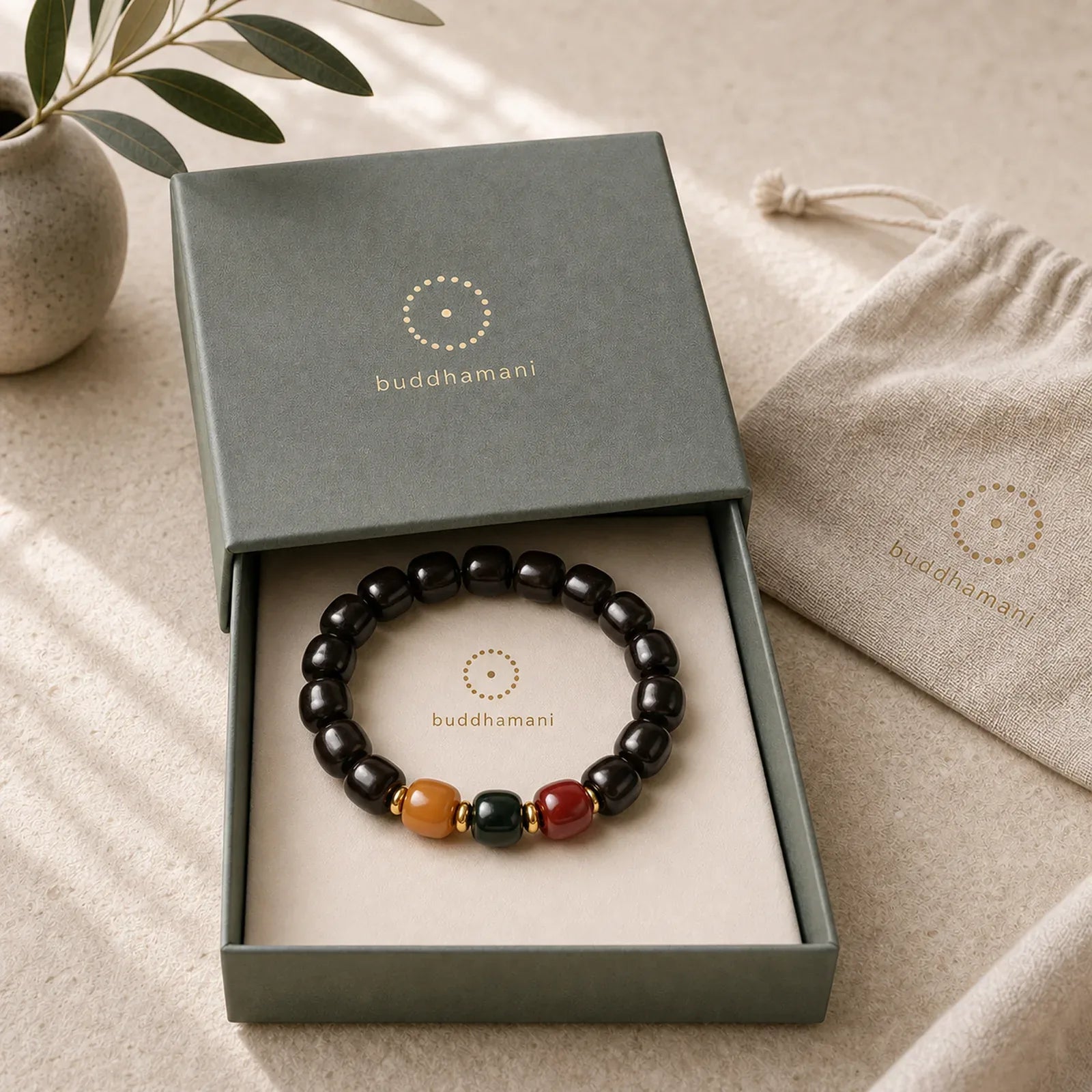 Ebony Wood Rosewood Peace Balance Bracelet featuring Ebony Wood, Ebony, Rosewood