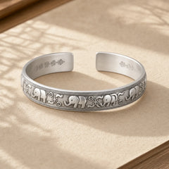 Elephant White Copper Strength Bracelet Bangle (Extra 30% Off | USE CODE: FS30) featuring Copper, Elephant Symbol
