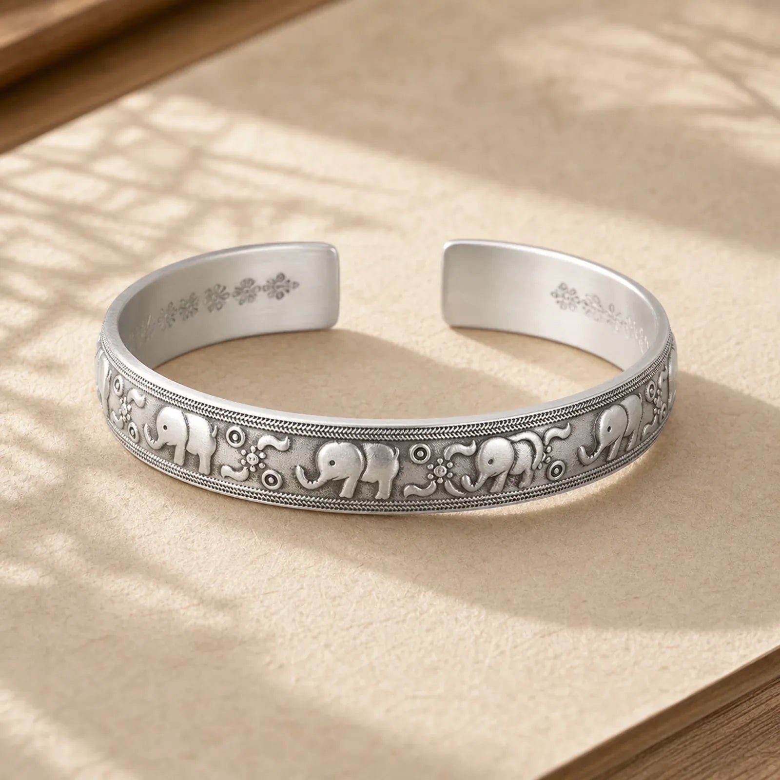 Elephant White Copper Strength Bracelet Bangle (Extra 30% Off | USE CODE: FS30) featuring Copper, Elephant Symbol