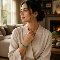 Emperor Stone Happiness Spacer Bead Bracelet featuring Emperor Stone