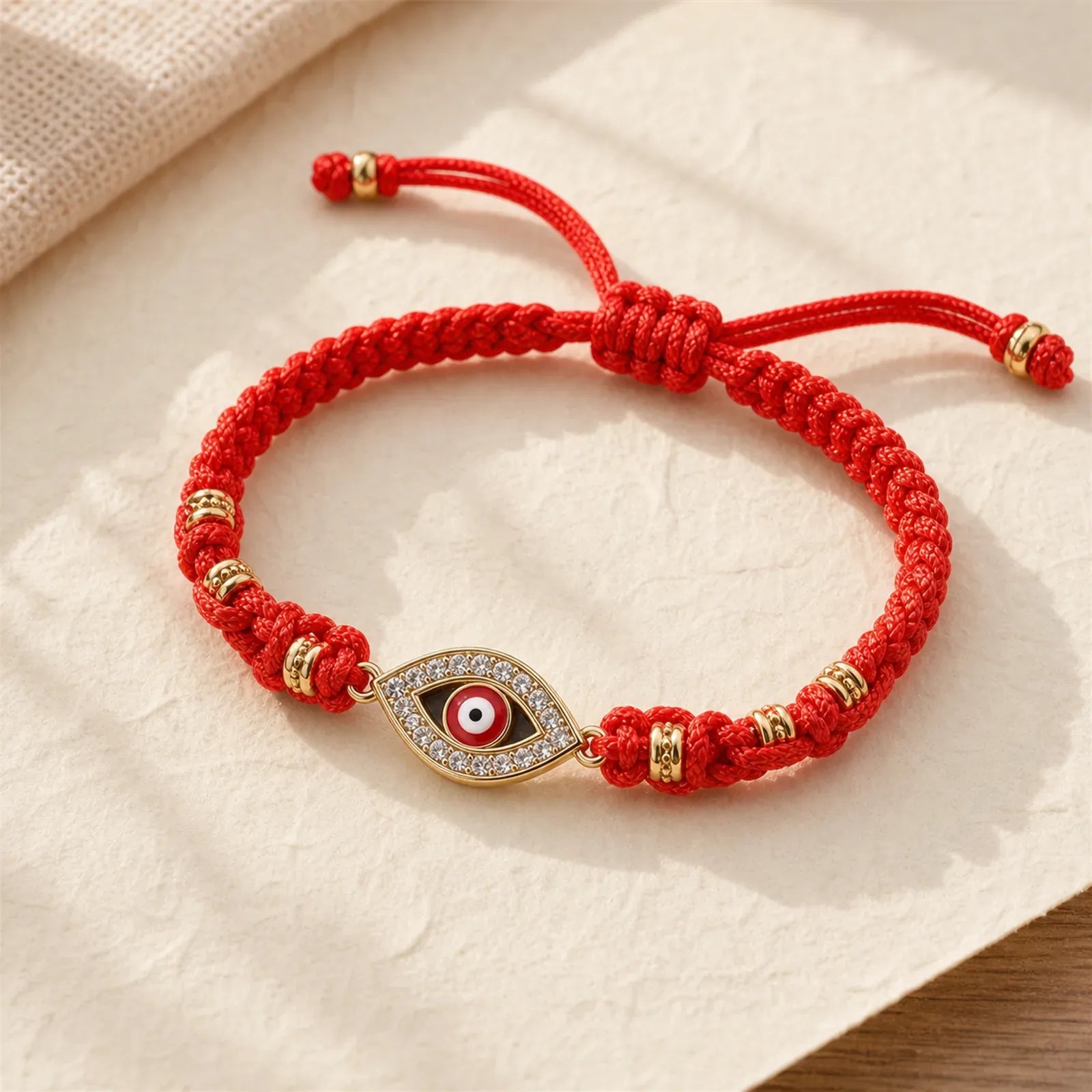 Evil Eye Keep Away Evil Spirits String Bracelet featuring Evil Eye, Red String