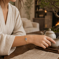 Evil Eye Protection Courage Bracelet featuring Evil Eye, Cooper, Copper
