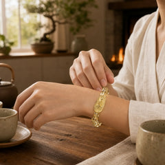 FengShui Citrine PiXiu Wealth Bracelet featuring Citrine, Pixiu