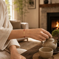 FengShui Lucky Red String Bracelet featuring Red String, Cooper, Copper