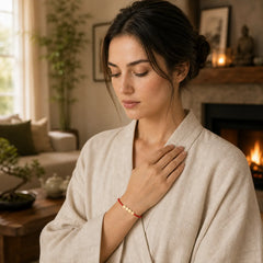 FengShui Lucky Red String Bracelet featuring Red String, Cooper, Copper