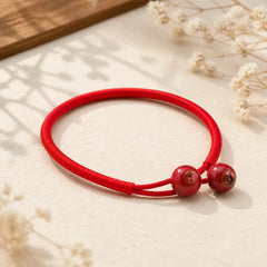 FengShui Lucky Red String Ceramic Bracelet featuring Red String