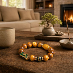 FengShui Tiger Eye PiXiu Wealth Bracelet (Extra 35% Off | USE CODE: FS35) featuring Tiger Eye, Pixiu
