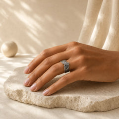 FengShui Wing Lucky Ring featuring Copper