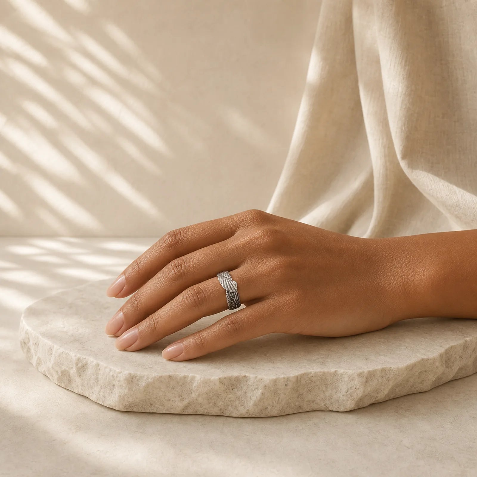 FengShui Wing Lucky Ring featuring Copper