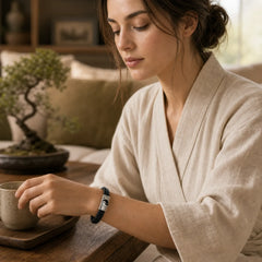 FengShui Yin Yang Balance Bracelet featuring Titanium Steel, Yin Yang Symbol