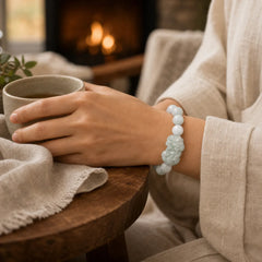 Fengshui Wealth Prosperity Jade PiXiu Luck Bracelet featuring Jade, Pixiu, White Jade
