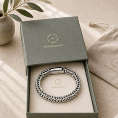 Fish Scale Magnetic Buckle Titanium Steel Balance Bracelet Bangle featuring Titanium Steel