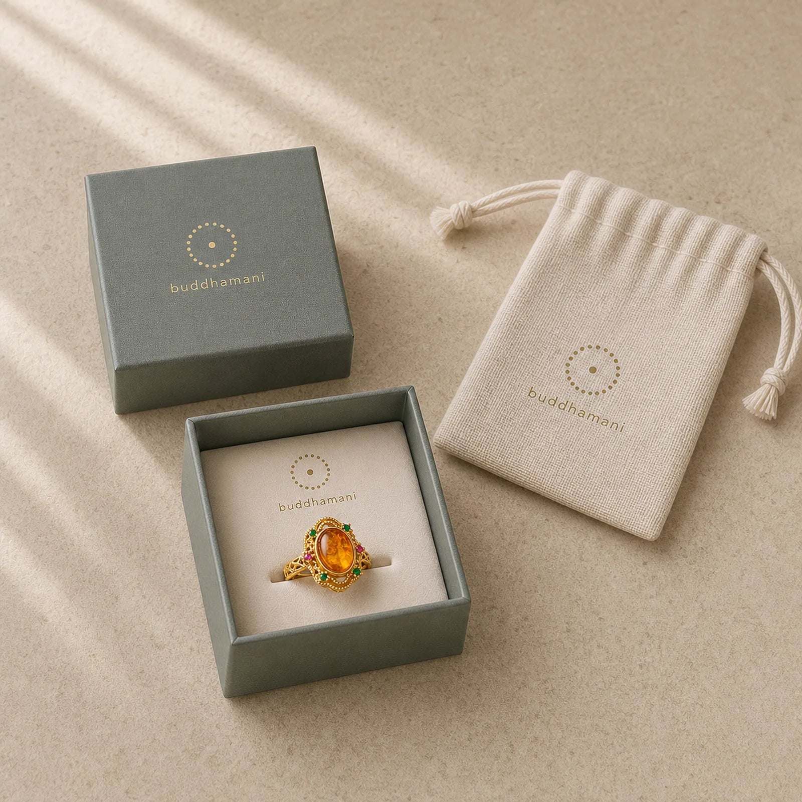 Flower Amber Hollow Lace Confidence Adjustable Ring featuring Amber, Copper