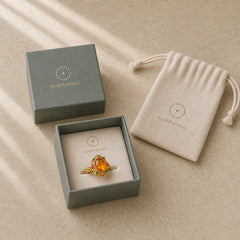 Flower Amber Hollow Lace Confidence Adjustable Ring featuring Amber, Copper