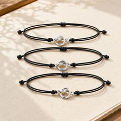 Friendship Best Friend Gift String Bracelet featuring Titanium Steel