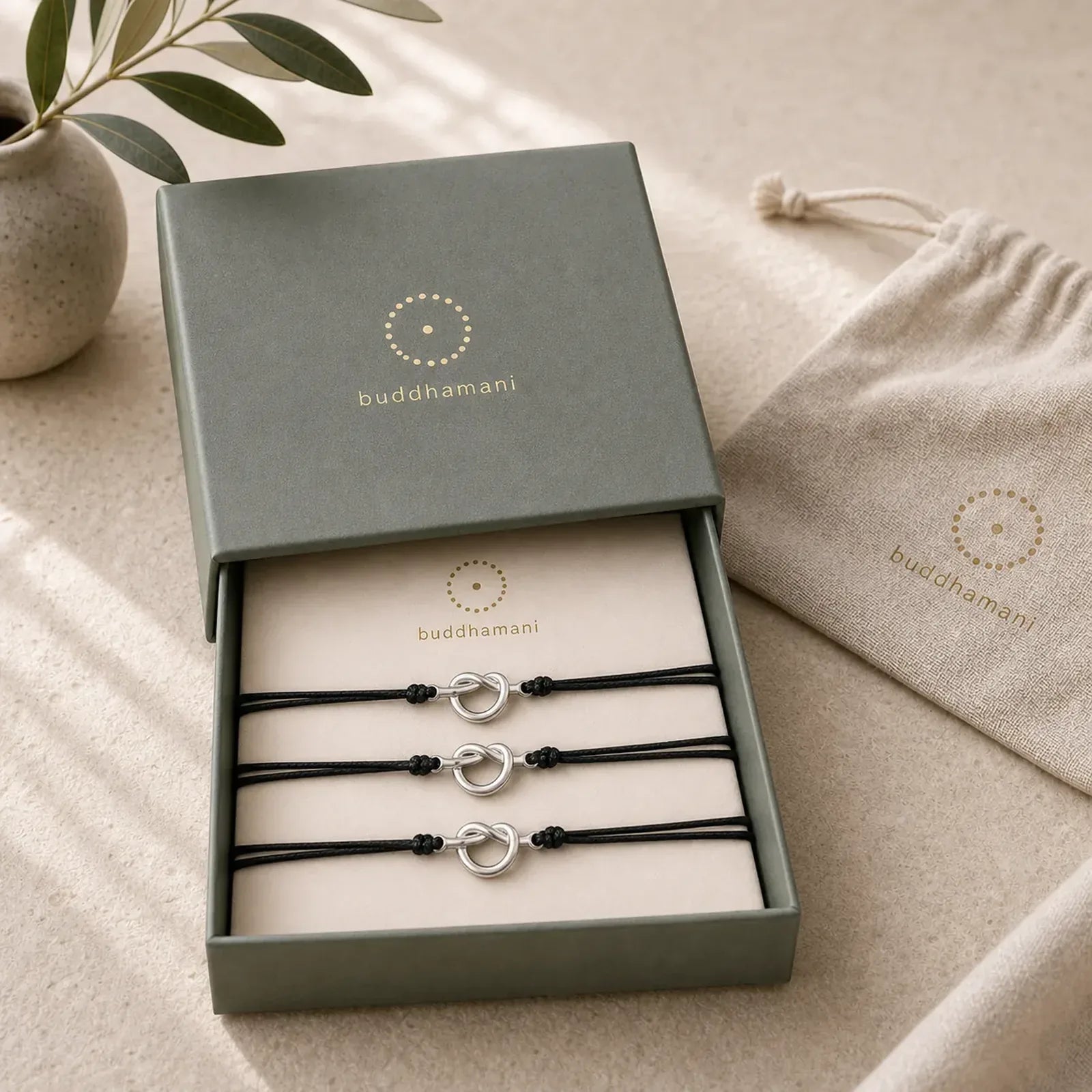 Friendship Best Friend Gift String Bracelet featuring Titanium Steel