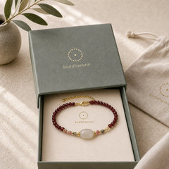Garnet Jade Tourmaline Bead Passion Bracelet featuring Garnet, Jade, Tourmaline