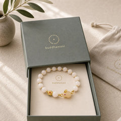 Golden Silk Jade Cute Rabbit Luck Bracelet featuring Golden Silk Jade, Copper