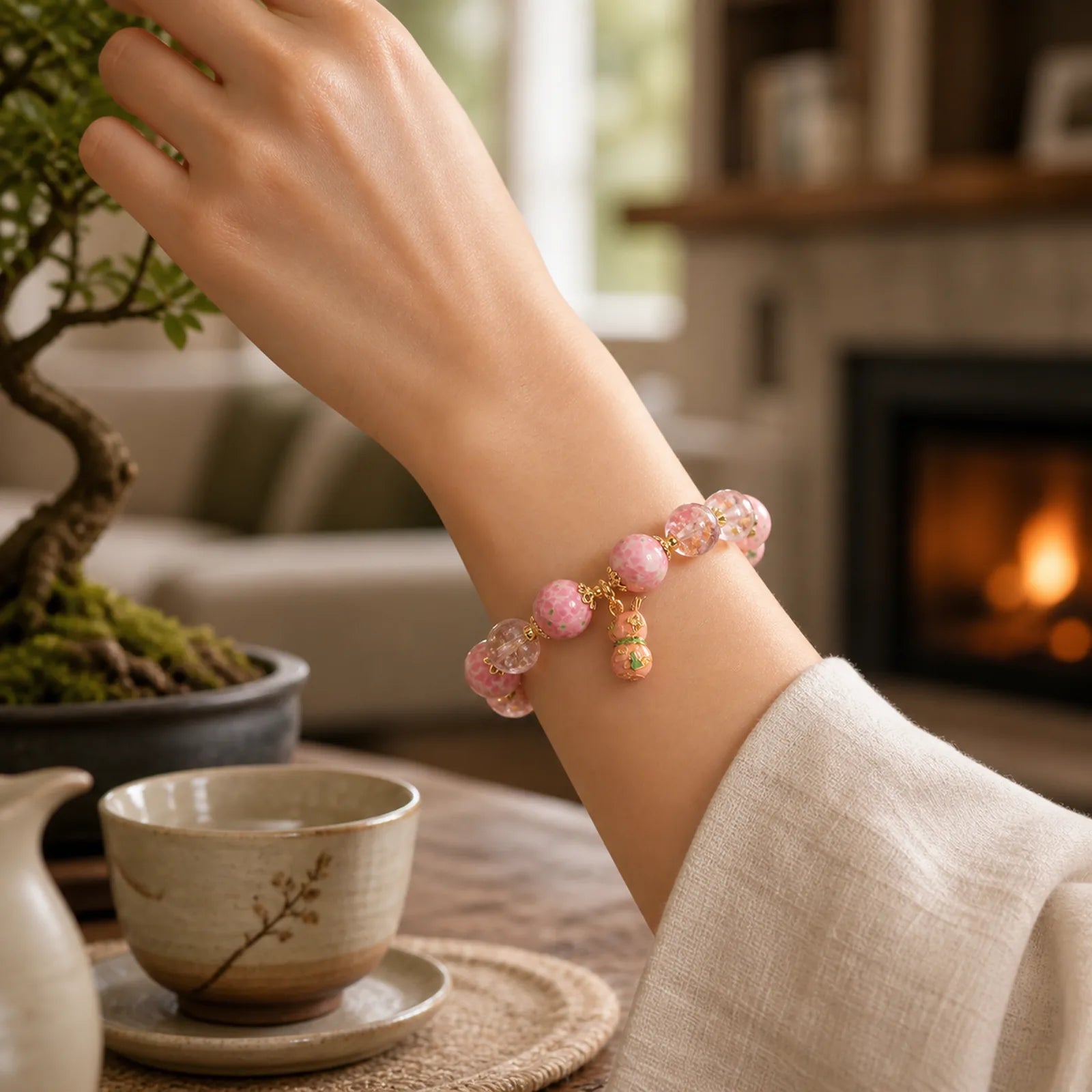 Gourd Liuli Bracelet featuring Five Elements