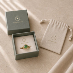 Green Jade Fortune Ring featuring Green Jade, Jade, Cyan Jade