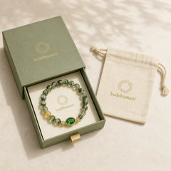 Green Phantom Green Crystal Confidence Bracelet featuring Green Phantom, Green Crystal, Clear Quartz / White Crystal