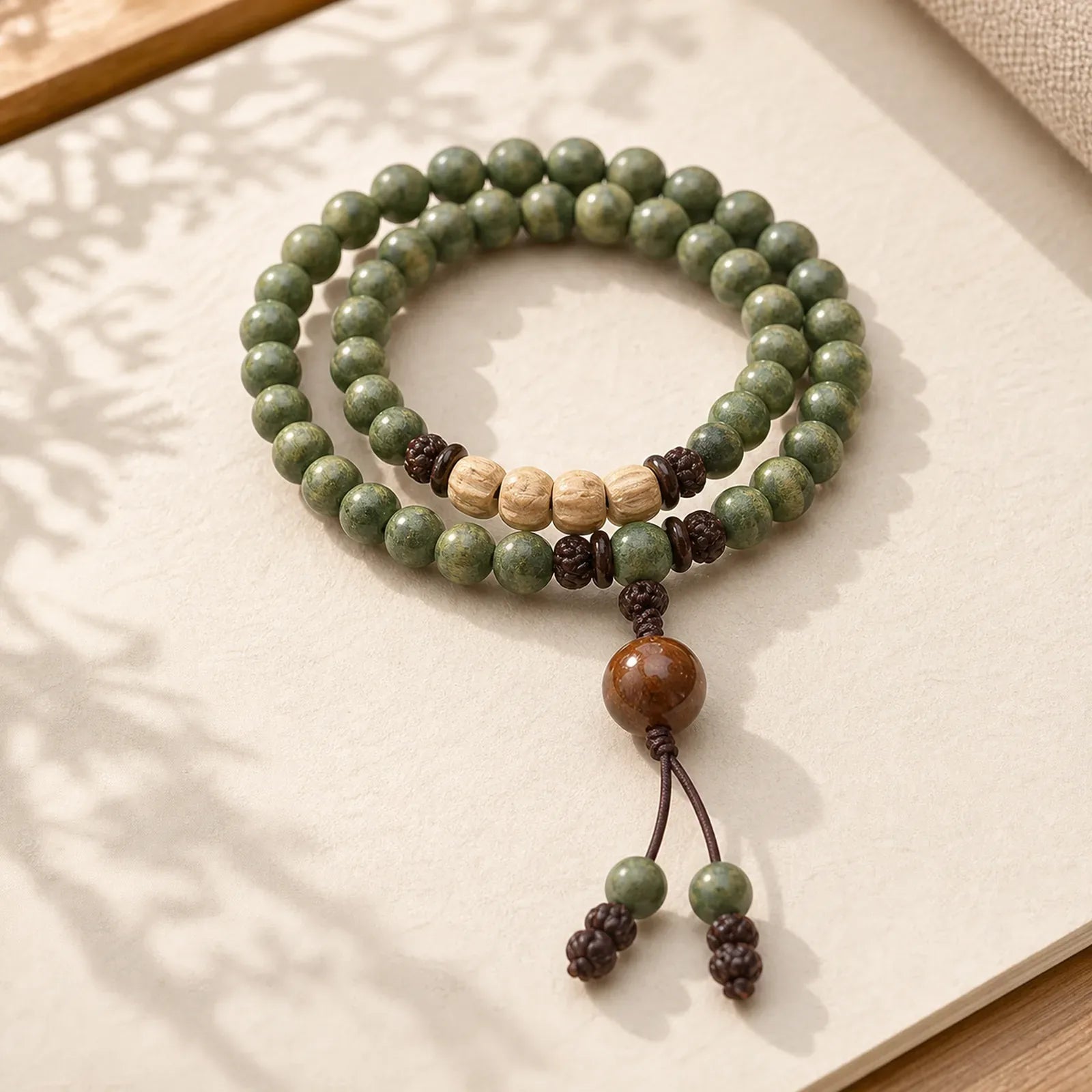 Green Sandalwood Positive Peace Bracelet featuring Green Sandalwood, Sandalwood