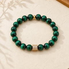 Green Tiger Eye Positive Bracelet featuring Green Tiger Eye, Tiger Eye