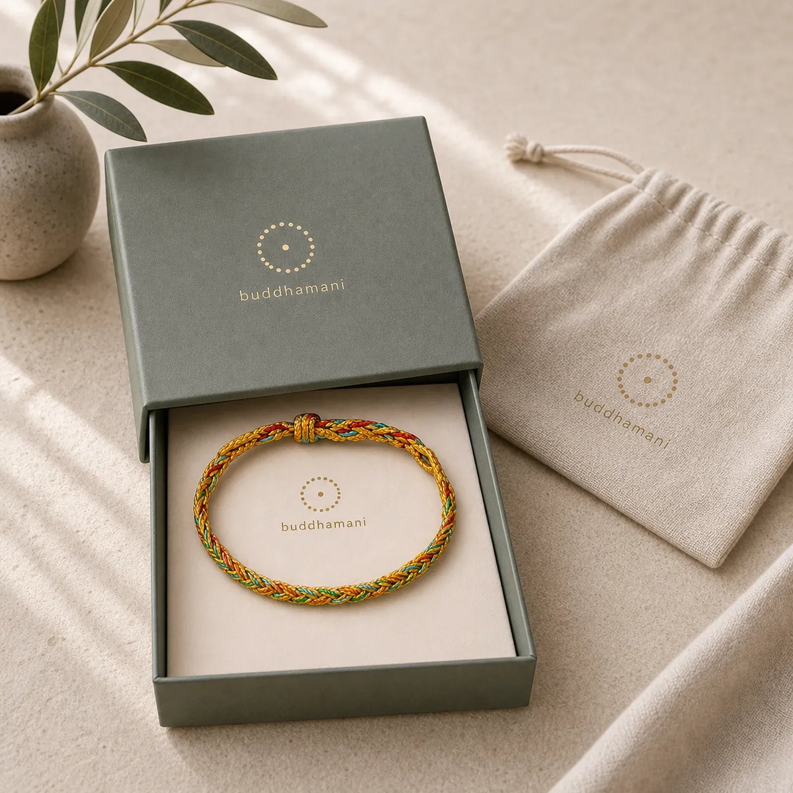 Hand-Woven Colorful Red String Luck Braided Bracelet featuring Red String