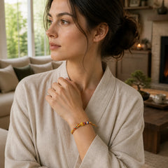 Handcrafted Colorful Gold Healing Braid Rope Bracelet featuring
